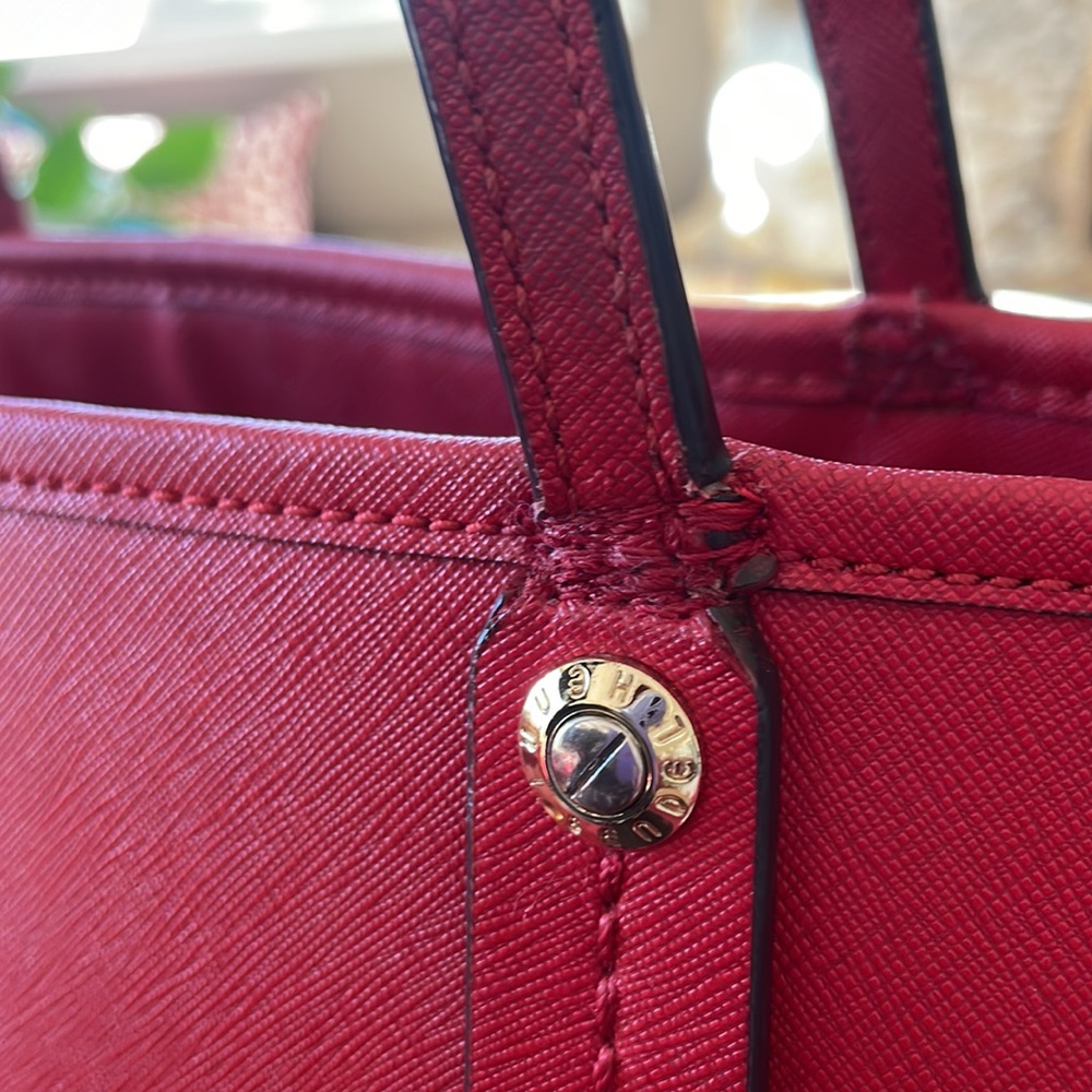 Large red Henri Bendel tote - Picture 7 of 9